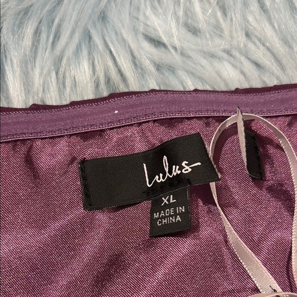 NWOT Lulus Revered Elegance Purple Pleated Strapless Maxi Dress - Picture 3 of 8